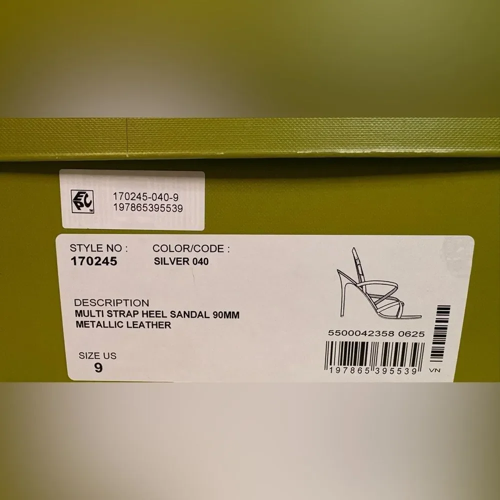 NIB Tory Burch MULTI-STRAP HEELED SANDAL sz9